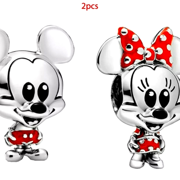 Pandora Disney Minnie Mickey Mouse Charm Beads Collection Sterling Silver ALE - Picture 1 of 7